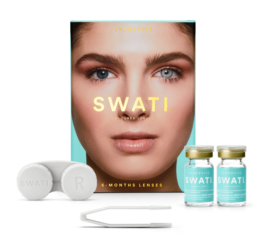 Blue contact lenses (TURQUOISE) - Natural looking - 6 months
