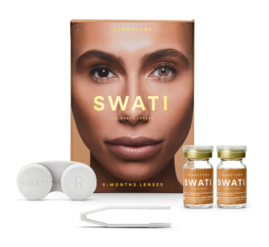 Brown contact lenses (SANDSTONE) - Natural looking - 6 months