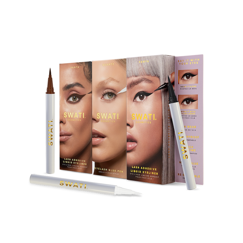 Eyeliner Trio = Vanta Lash Adhesive Eyeliner Black & Brown + Quartz Lash Glue
