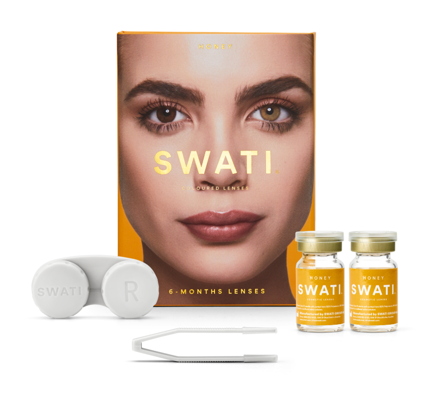 Hazel contact lenses (HONEY) - Natural looking - 6 months