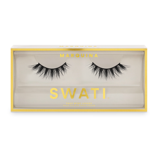 Sharp criss-cross & long faux mink lashes - MARQUINA