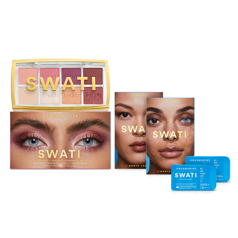 SWATI Cosmetics - Perfect Eyes Set - Eyeshadow & Lenses Set